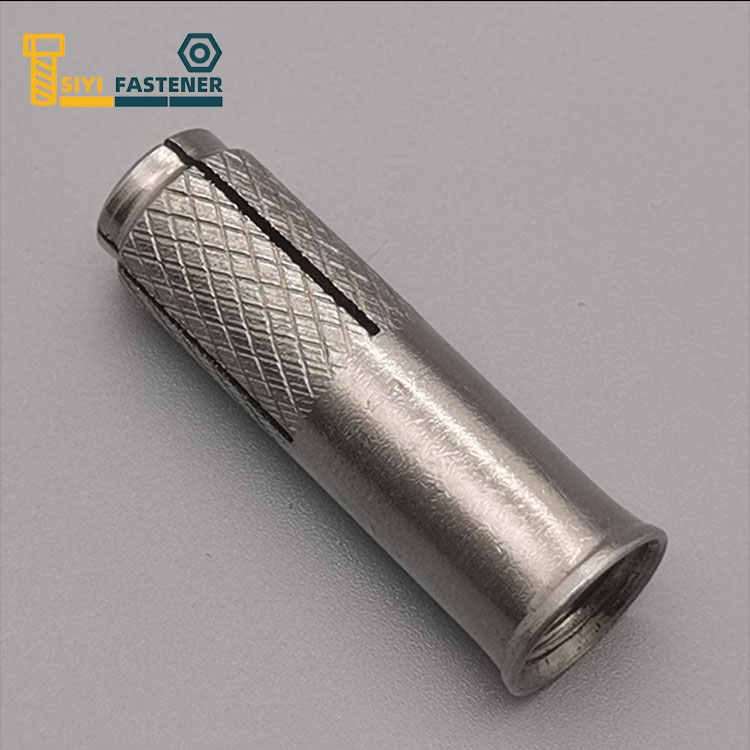 Капка от неръждаема стомана в котва с Knurling и Lip